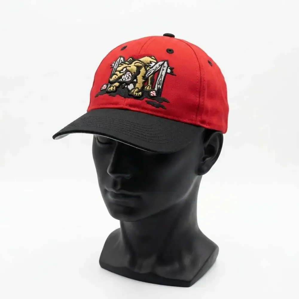 Batavia Muckdogs MiLB Youth Hat OC Sports Red Black Adjustable Baseball Cap